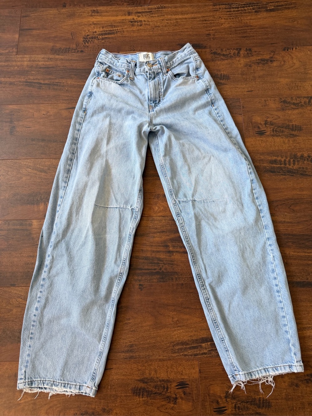 BDG Urban Outfitters Light Wash Baggy Wide-Leg Jeans - Size 26